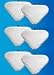 6 Replacement Pads Compatible with H2O H20 Steam Mop