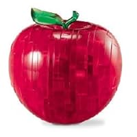 Great American Puzzle Factory Apple - 3D Crystal Puzzle - Red, Green