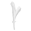 14K White Gold Brooch