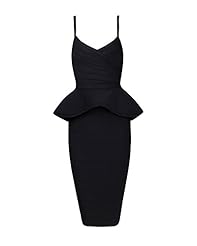 Fitted Peplum Nylon/Rayon/Spandex Spring Summer Bandage Dress/Bodycon Dress/Evening Dress 