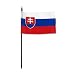 Slovakia Flag 4 x 6 inch