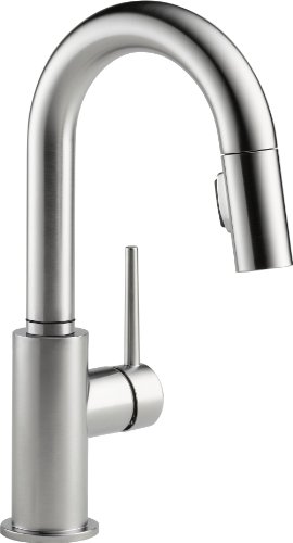 Delta 9959-AR-DST Single Handle Pull-Down Bar/Prep Faucet, Arctic Stainless