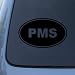 PMS EURO OVAL - Women - Vinyl Car Decal Sticker #1731 | Vinyl Color: Black