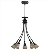 Port 19" Five Light Suspended Pendant in Oil Rubbed Bronze
