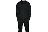 Hugo Boss Men's Zip Black Cotton Complete Sweat Track Suit