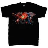  : MARVEL COMICS CAPTAIN AMERICA "NEW DAWN" Black Cotton Tee Licensed