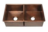 World Imports Belle Foret K2KIT Double Bowl Kitchen Sink, Oil Rubbed Bronze