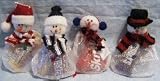 Plush Snowman Candy Bags