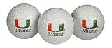 Miami Hurricanes Golf Ball 3 Pack