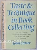 Taste & technique in book collecting
