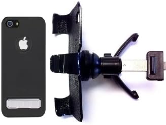 SlipGrip Vent Holder For Apple iPhone 5 5S Using Seidio Surface Reveal with Metal KickStand