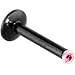 14 Gauge Black Titanium Bioplast Pink Gem Monroe 3/8 Inches