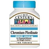 Chromium Picolinate 200 mcg - 100 tabs., (21st Century)