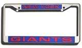New York Giants NFL Laser Cut Chrome License Plate Frame