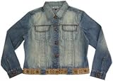 BEREK Jeweled Denim Jacket - Indian Brocade