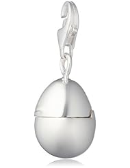 VINANI brand Germany 925 Sterling Silver Charm Pendant Egg shiny to open HEIO