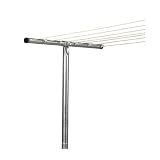 Household Essentials Steel T-Leg Clothesline Pole
