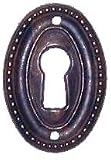 Oval Keyhole Cover - Antique Patina