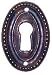Oval Keyhole Cover - Antique Patina