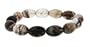 Melon Style Stretch Bracelet - Moss Quartz