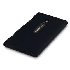 NOKIA LUMIA 800 GUMMIERTES HARDSKIN H�LLE IN SCHWARZ, QUBITS RETAIL VERPACKUNG