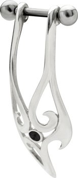925 Sterling Silver Tribal Cartilage Helix Earring Dangle - Right Ear [Jewelry]