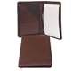 Aston Leather Writing Pad Black Portfolio with zipper