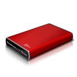 Trekstor DataStation maxi Xpress 2TB externe Festplatte (8,9 cm (3,5 Zoll), 5400 rpm, 16 ms, 32MB Cache, USB 3.0) rot