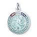 Jewelry : Sterling Silver Land-Sea-Air St Christopher Medal and 20-inch Chain
