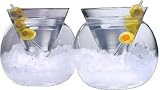 Stemless Martini Glasses - Set of 2