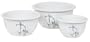 CorningWare Corelle Coordinates 3-Piece Bowl Set, Shadow Iris
