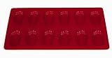 SiliconeZone 12 Madeleine Mold, Red