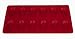 Kitchen & Housewares : SiliconeZone 12 Madeleine Mold, Red