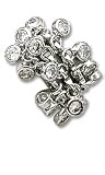 Dangling Baubles with Clear CZ Ring