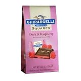 Ghirardelli Chocolate Dark Chocolate & Raspberry Squares Chocolates Gift Bag