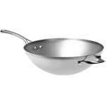 Calphalon Contemporary Stainless 13-Inch Flat-Bottom Wok