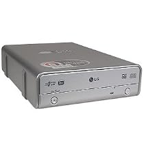LG GSA-E20N 16x DVD&plusmn;RW DL USB 2.0 External Drive w/Video to Disc One Touch Recording & AV Capture Inputs (Silver)