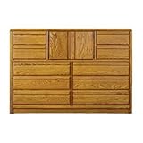 IMAGE OF Oak Land Furniture 6-77-1732 Jolla Mule Chest Dresser, Honey Oak