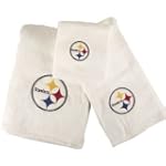 Pittsburgh Steelers NFL WHITE 3 Piece Bath Towel Set New