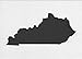 Kentucky State Stencil Made from White 4 ply Mat Board (16x20)
