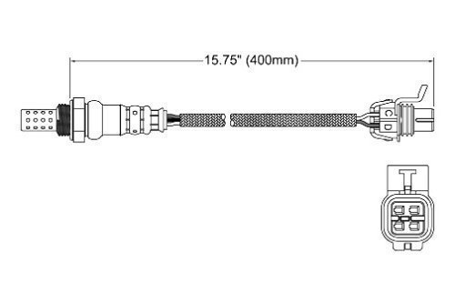 Walker 250-24728 Four Wire Oxygen Sensor