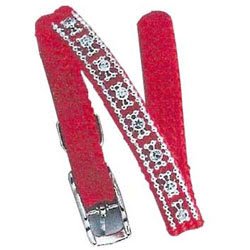 Four Paws Jeweled Weave Pink Nylon Dog Collar