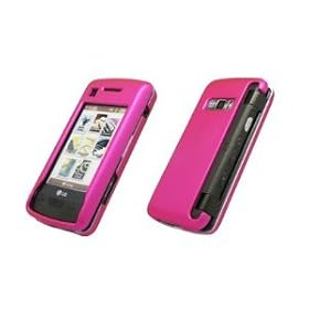 Premium Rubberized Cell Phone Hard Cover Case for LG enV Touch VX11000 (Choose from 8 Colors; Black, Blue, Hot Pink, Neon Green, Orange, Purple, Red, White): Electronics