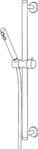 Tiger 303730300 Boston Handbrausen-Set Tube poliert