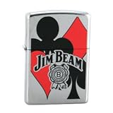 Zippo Lighter Jim Beam Cards, Street Chrome