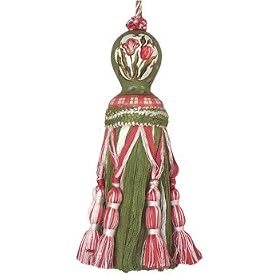 123 Creations C248.8 inch Tulip and Poppy - Hand Painted Tassel