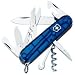 Sports : VICTORINOX Offiziersmesser Climber, blau transp.