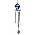 Solar Powered Glass Ball Wind Chime - Multicolor