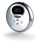 Mr Steam MSETEMPORD-BN Brushed Nickel MS eTempo Round In-Shower Control and Matching Steamhead with