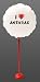 Round Shaped Party Balloon with I Love Anthrax